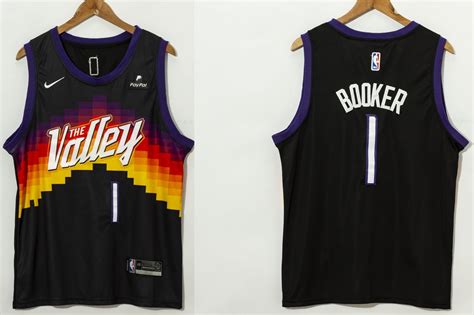 Complement phoenix suns jerseys and tees with suns shorts, jacket, trousers and more, and be sure to check out the complete nba collection of fan gear for the latest selection of basketball apparel. Devin Booker #1 Phoenix Suns 2021 City Edition Swingman Jersey