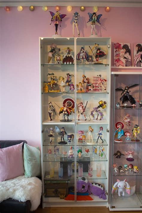 White Billy Bookcase Display Cute Room Ideas Anime Bedroom Ideas