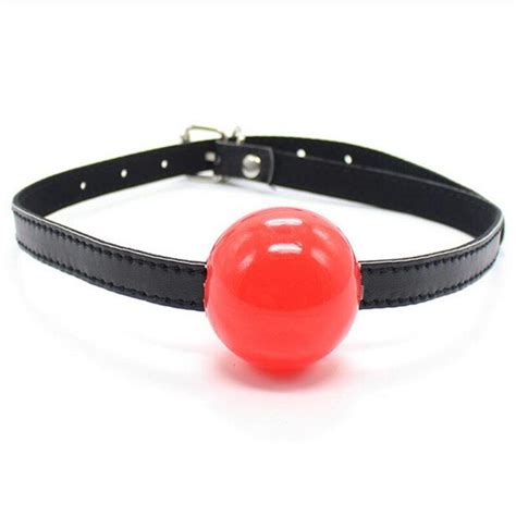 Adult Games For Couples Pu Leather Solid Ball Mouth Gag Oral Fixation