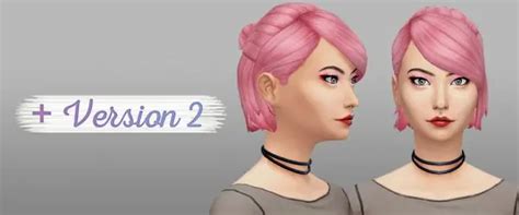 Sims 4 Hairs ~ Whoohoosimblr Rowan Hair V2