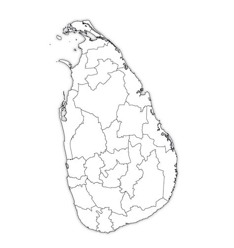 Sri Lanka Outline Map Sri Lanka Blank Map