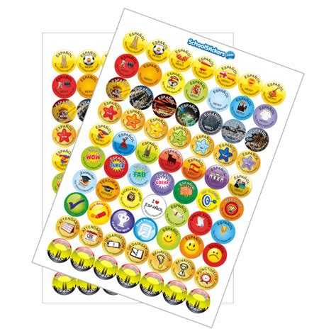 Spanish Variety Sticker Pack Stickers For Teachers
