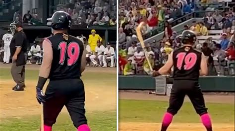 Amateur League Baseball Player Uses Flaming Bat To Hit Single During Game Wixtainment