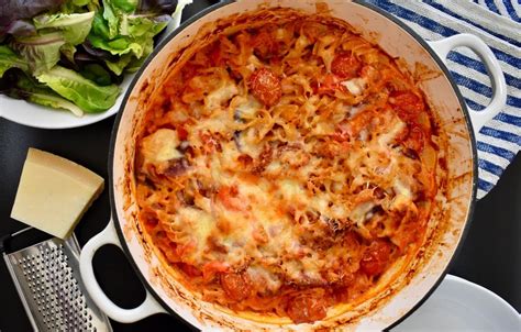 Perfect for a weeknight dinner or easy entertaining. Chicken And Chorizo Pasta Bake - Fabulous Family Food By Donna Dundas