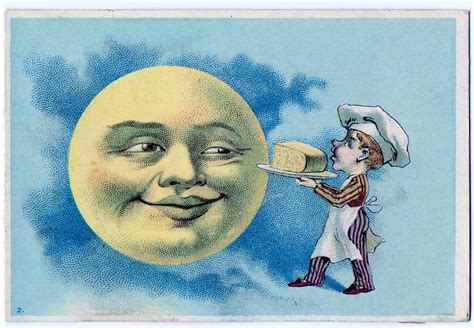 Vintage Image Download Man In The Moon The Graphics Fairy