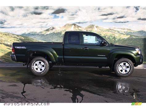 2013 Toyota Tacoma V6 Trd Access Cab 4x4 In Spruce Green Mica Photo 2