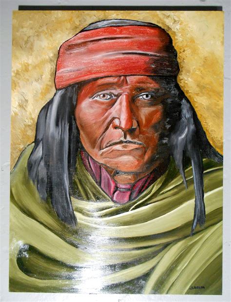 Apache Brave Native American Oil Painting American Indian Etsy Italia