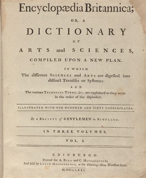 Tdih December 10 1768 The First Edition Of The Encyclopædia