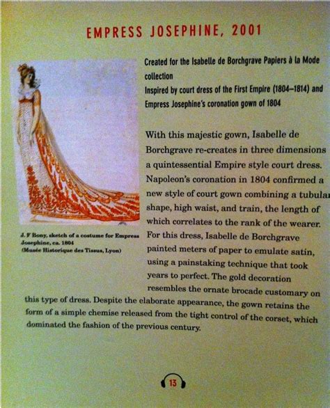 Empire Dress Fashioned After Empress Josephines Coronation Dress