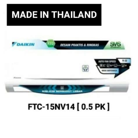 Jual Ac Split Daikin Ftc Nv Pk Thailand Unit Only Shopee