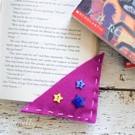 Corner Bookmarks Easy Beginner Sewing Felt Craft For Kids
