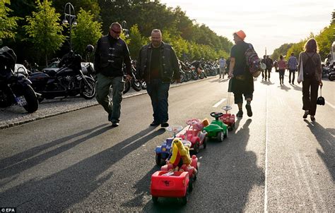 Hells Angels Ride Through Berlin To Protest Biker Symbols Crackdown
