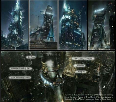 Stark Tower Concept Art Concept Art Marvel Movies Stark