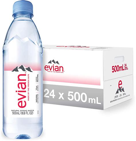 Over several ice ages, a natural filter developed, creating a one of a kind haven for the planet's most precious treasure. evian Natural Spring Water, 500 ml, Pack of 24 - Walmart ...