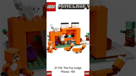New Lego Minecraft 2022 21178 The Fox Lodge Revealed Shorts Youtube