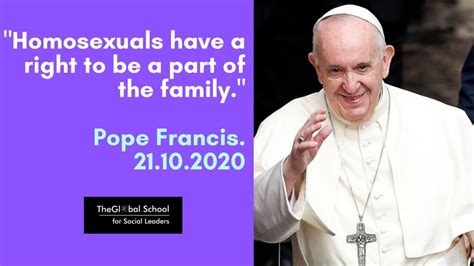 pope endorses gay marriage the global school for new leadership
