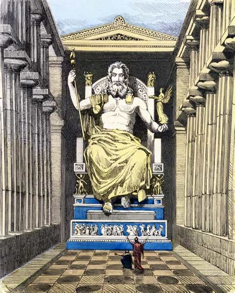 Statue Of Zeus At Olympia Seven Wonders Of The Ancient