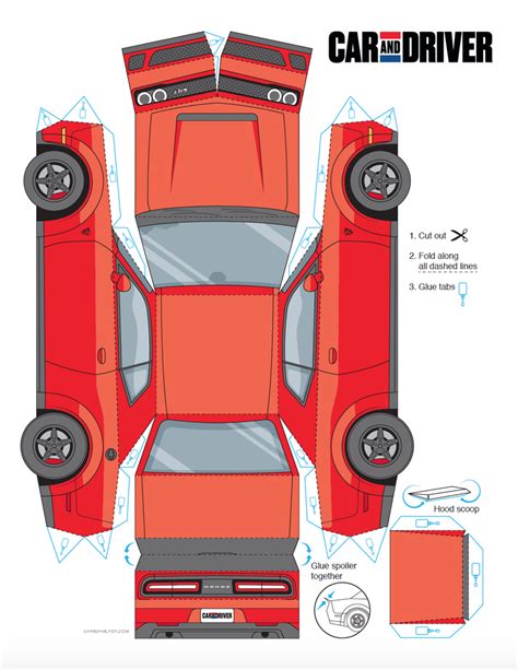 Paper Cars Template