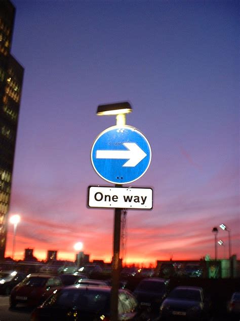 One Way Traffic Sign Free Stock Photo Freeimages