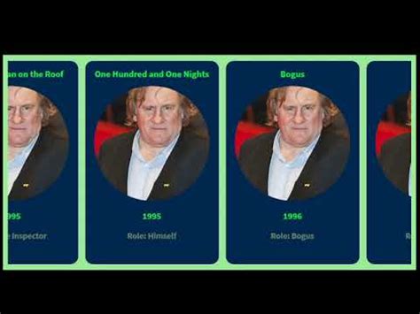 How many of these movies have you seen as well??? Movies List of Gerard Depardieu From 1971 to 2020 - YouTube