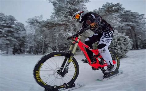 Bikeboards Team Rider Juno Boman In Sweden Winter Biking Winter Mtb Adventure Bike