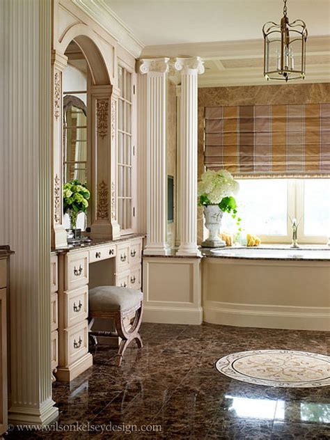 In france the salle de bains almost always includes a full showing and or bathing facility along with the wash basin. French Country Master Bath - Eclectic - Bathroom - Boston - by Wilson Kelsey Design