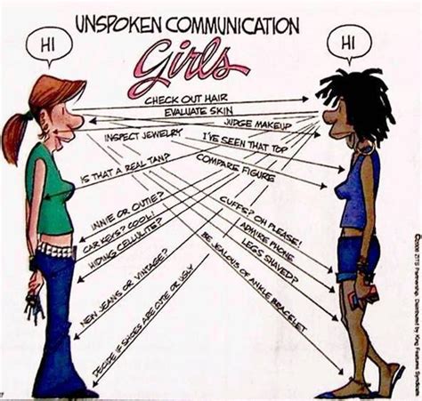 Unspoken Communication Funny Quotes Guys Vs Girls Humor