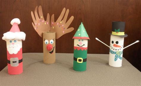 Christmas Toilet Paper Roll Creations Kendin yap yılbaşı El işi Çocuklar için elişi