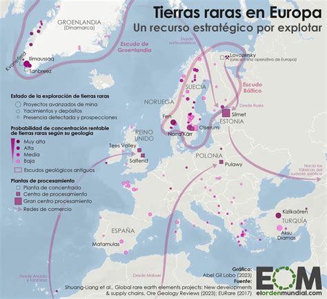 El Mapa De Las Tierras Raras En Europa Mapas De El Orden Mundial Eom