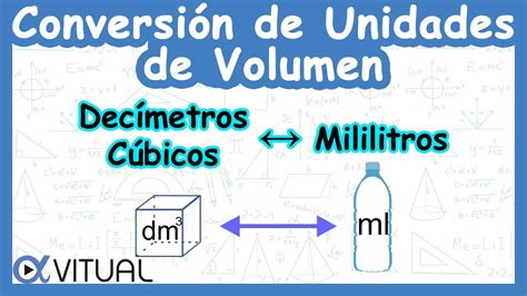 🧊 Conversión De Unidades De Volumen Decímetros Cúbicos Dm³ A
