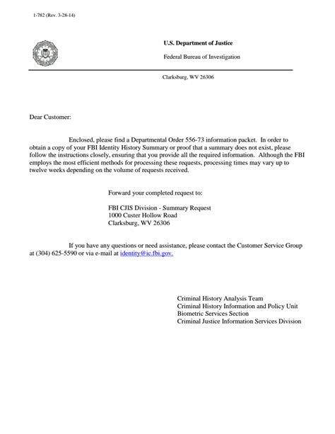 Fbi format is all about threatening your old client with different account and telling him or her that you have his financial transaction records and that if he don't comply he will be arrested and persecuted by the usa government. Departmental Order Information Packet Cover Letter — FBI
