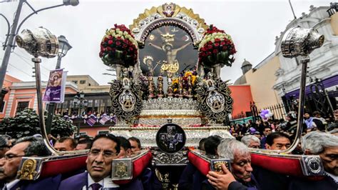 señor de los milagros recorrido conoce la ruta de la cuarta procesión de este domingo 28 de