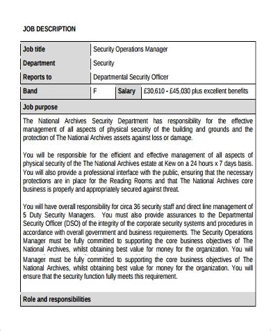 That qualifies as quantitative skills. FREE 9+ Sample Operation Manager Job Description Templates ...