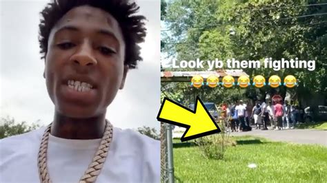 Nba Youngboy Fights Opp In Broad Day With Whole Crew Youtube
