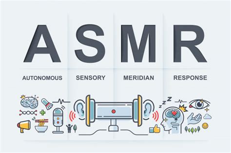 Asmr Autonomous Sensory Meridian Response Premium Vector