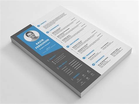 Free Resume Design Template By Julian Ma On Dribbble