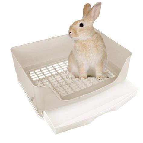 Buy Amakunft Large Rabbit Litter Box With Drawer Corner Toilet Box