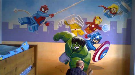 Lego Avengers Mural Youtube