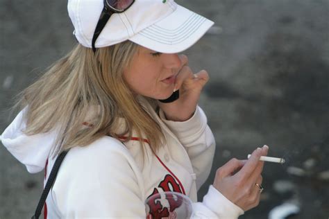 Blond Woman Smoking A Photo On Flickriver