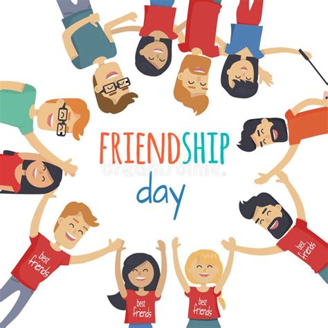 Friends Celebrating Friendship Day Vector Concept Stock Vector