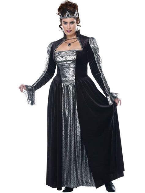 Plus Size Dark Queen Costume Womens Dark Majesty Halloween Costume