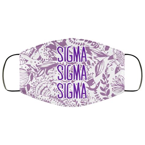 Sigma Sigma Sigma Floral Face Mask — Greeku