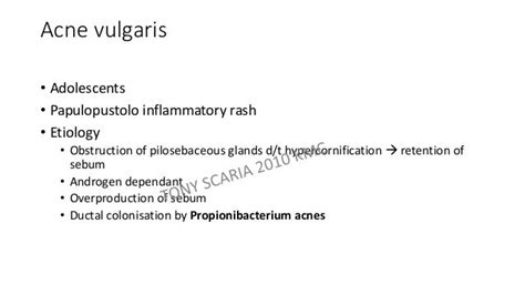 Sweat Gland And Sebaceous Gland Dermatology Revision Notes