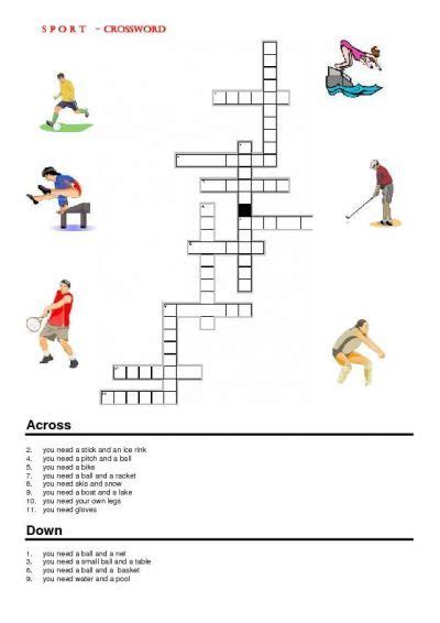 Freeprintablesportscrosswordpuzzles Crossword Sports Crossword