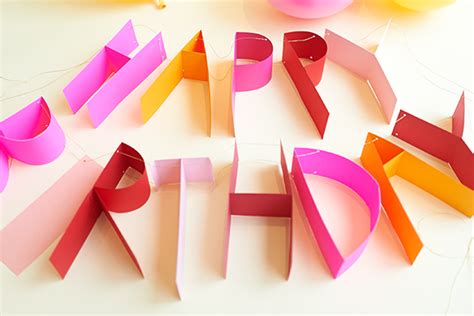 If you do a search, there are a lot of diy party. 3D Birthday Banner DIY