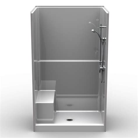 Curbed Shower One Piece 48x36 4 Curb Smooth Look