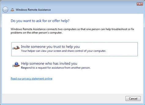 How To Connect To Remote Assistance In Windows 7 Dummies