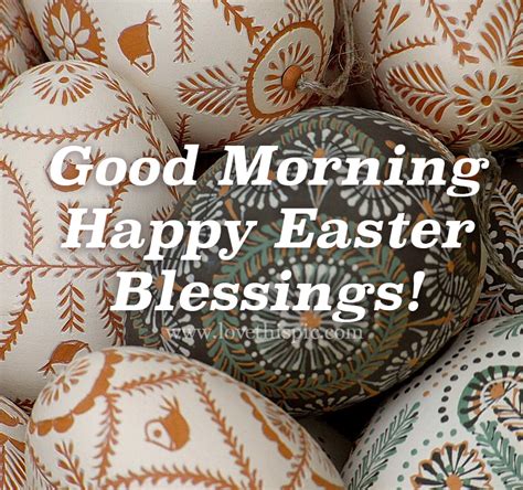 Decorative Easter Eggs Good Morning Happy Easter Blessings Pictures