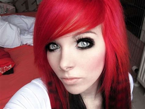 17 Images About Half Black Half Red Hair On Pinterest Scene Hair
