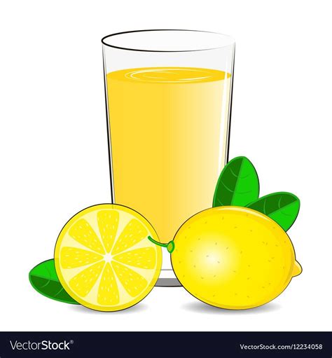 Fresh Lemon Juice Royalty Free Vector Image Vectorstock Juice Ad